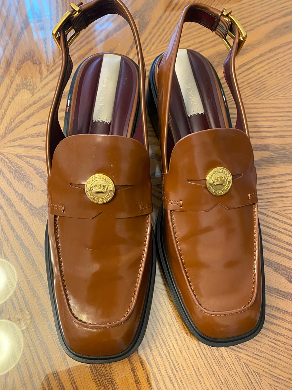 Franco Sarto Brown Loafers
